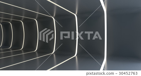 Dark abstract futuristic tunnel Dark abstract futuristic tunnel 30452763