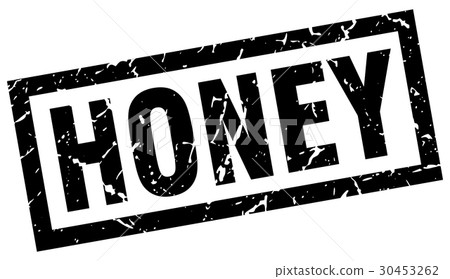 square grunge black honey stamp 30453262