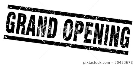 square grunge black grand opening stamp square grunge black grand opening stamp 30453678