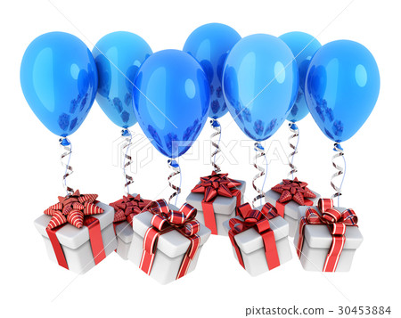Gifts fly on balloons 30453884