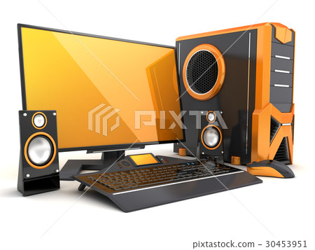 Computer orange 30453951