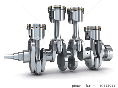 Crankshaft and pistons Crankshaft and pistons 30453953