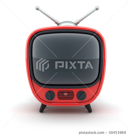 Old red TV 30453969