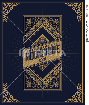 Retro whiskey label. Vector Retro whiskey label. Vector 30454201