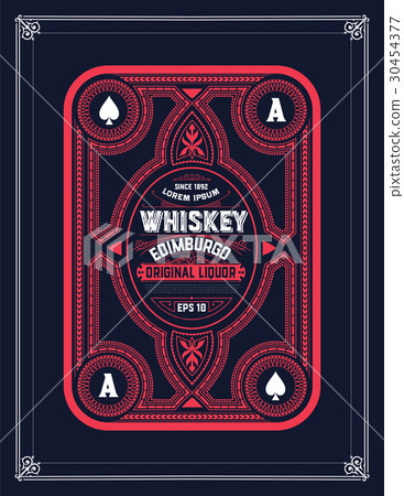Old Whiskey Label 30454377