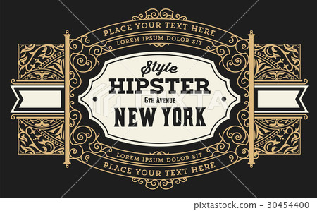 Retro label. Vector file 30454400