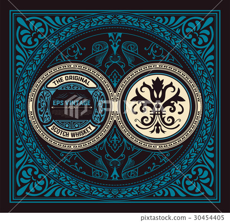 Vintage design for labels. Vintage design for labels. 30454405