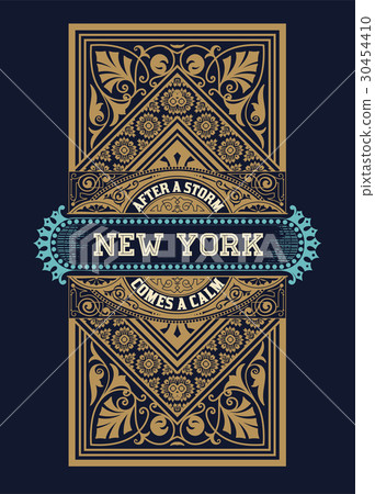 Retro badge. Elements separated by layers. 30454410