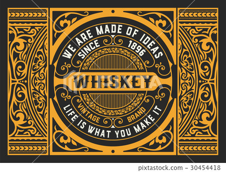 Art-deco Whiskey card Art-deco Whiskey card 30454418