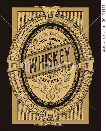 Old label design for Whiskey Old label design for Whiskey 30454431