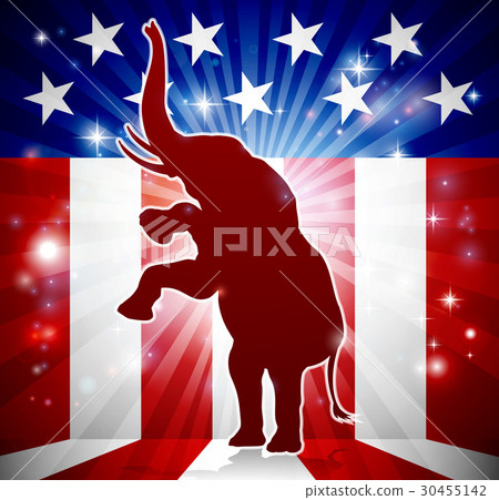 Republican Elephant Political Mascot Republican Elephant Political Mascot 30455142