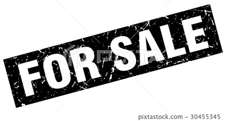 square grunge black for sale stamp 30455345