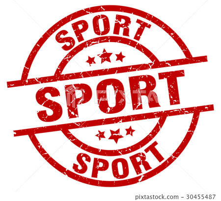 sport round red grunge stamp sport round red grunge stamp 30455487