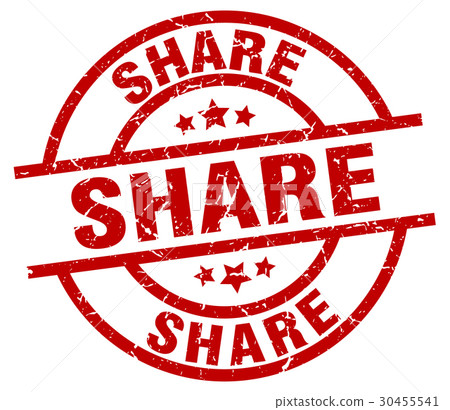 share round red grunge stamp share round red grunge stamp 30455541