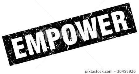 square grunge black empower stamp square grunge black empower stamp 30455926