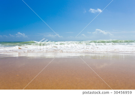 Beautiful mediterranean water lapping on the shore Beautiful mediterranean water lapping on the shore 30456959