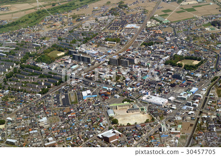 Aerial view of Tobu Railway Kita-Sakado Station 30457705