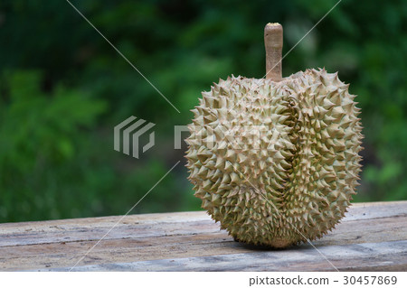 Fresh durian on blur background 30457869