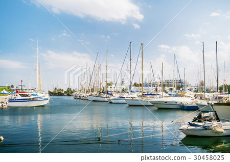 Sea port El Kantaoui, Tunisia. Many yachts  30458025