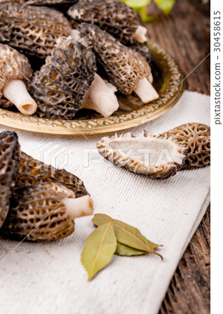 Fresh morchella conica, seasonal mushrooms. Fresh morchella conica, seasonal mushrooms. 30458615