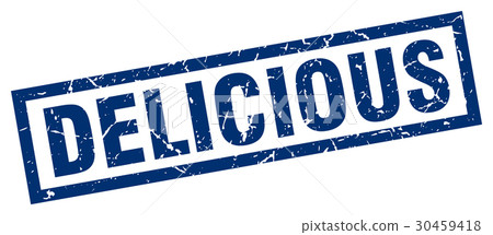 square grunge blue delicious stamp square grunge blue delicious stamp 30459418