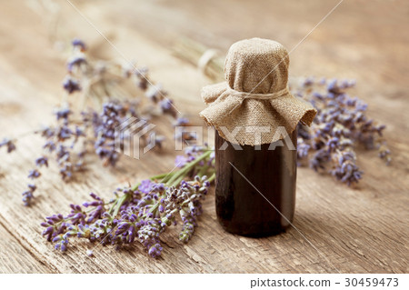 essential oil and lavender 30459473