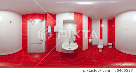 Restroom with toilet and washbasin Restroom with toilet and washbasin 30460557