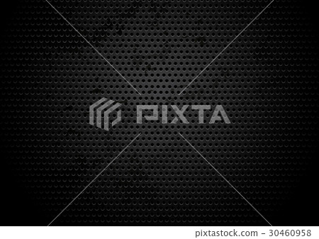 Perforated black grungy metallic plate background Perforated black grungy metallic plate background 30460958