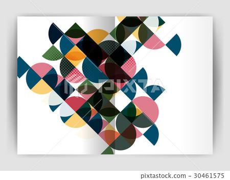 Abstract circle design business annual report - Stock Illustration ...