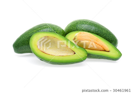 Avocado isolated on a white background 30461961