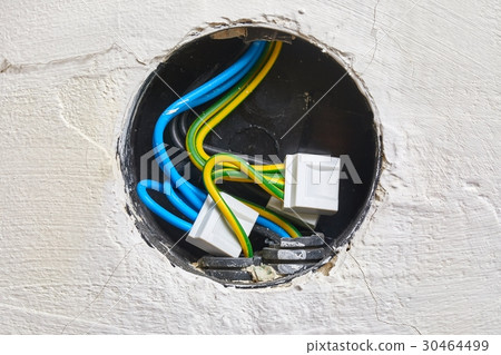 Electric wires in the wall 30464499