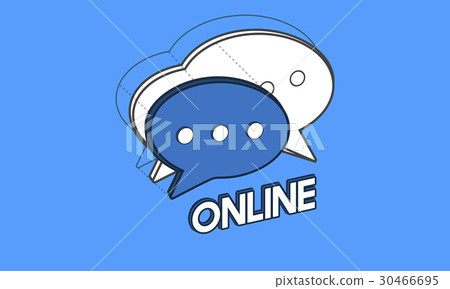 Chat Bubble Message Social Media Graphic 30466695