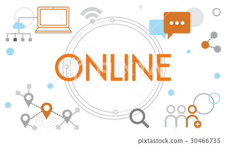 Communication Networking Connection Online Communication Networking Connection Online 30466735