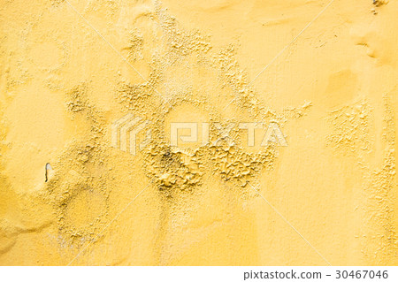 yellow erode painted concrete wall 30467046