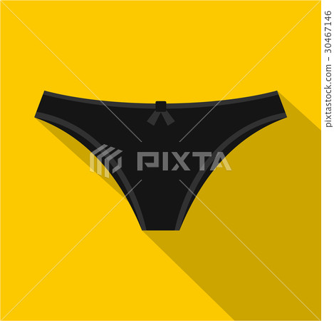 Black woman panties icon, flat style Black woman panties icon, flat style 30467146