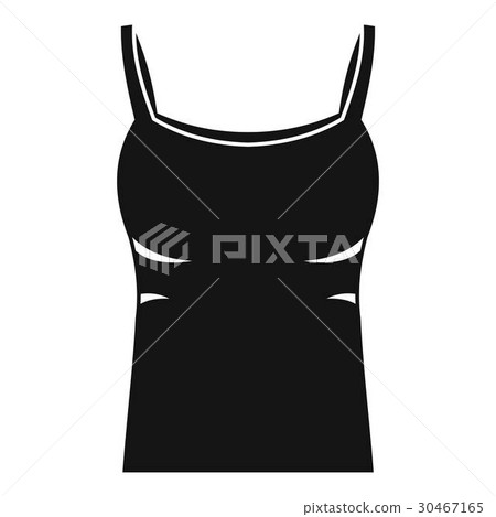 Blank women tank top icon, simple style 30467165