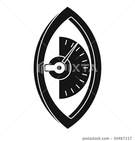 Hand power meter icon, simple style Hand power meter icon, simple style 30467317