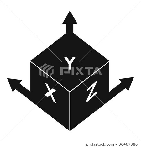 Measurement cube square icon, simple style Measurement cube square icon, simple style 30467380