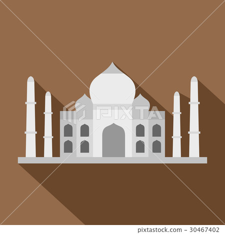 Taj Mahal icon, flat style Taj Mahal icon, flat style 30467402