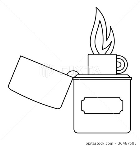 Lighter icon, outline style 30467593