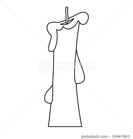 Church candle icon, outline style Church candle icon, outline style 30467663