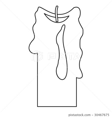 Decorative candle icon, outline style Decorative candle icon, outline style 30467675