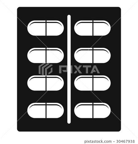 Capsules icon, simple style 30467938