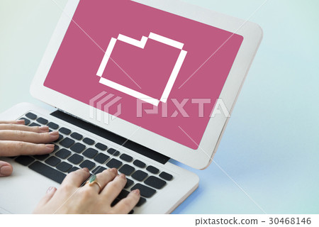 Folder overlay word young people Folder overlay word young people 30468146