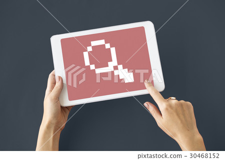 Search Magnifying Glass Graphic Design Icon 30468152