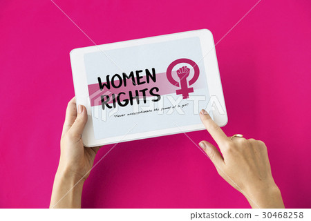 Women Girl Power Feminism Equal Opportunity Concept Women Girl Power Feminism Equal Opportunity Concept 30468258