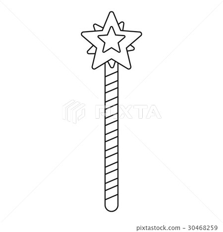 Magic wand icon, outline style Magic wand icon, outline style 30468259