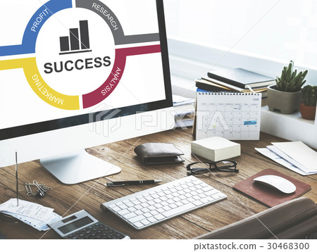 Target Achievement Mission Bar Chart Concept 30468300