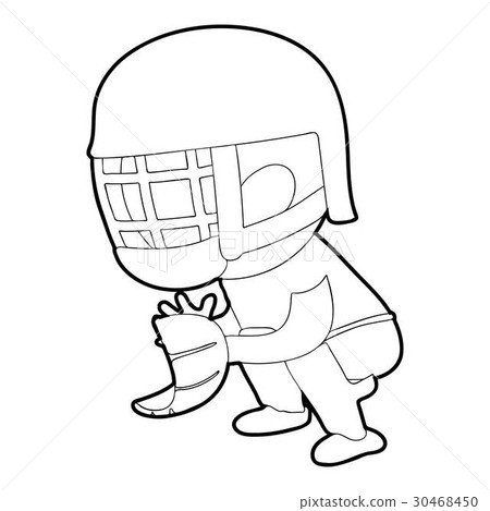 Protecting player icon, outline style Protecting player icon, outline style 30468450