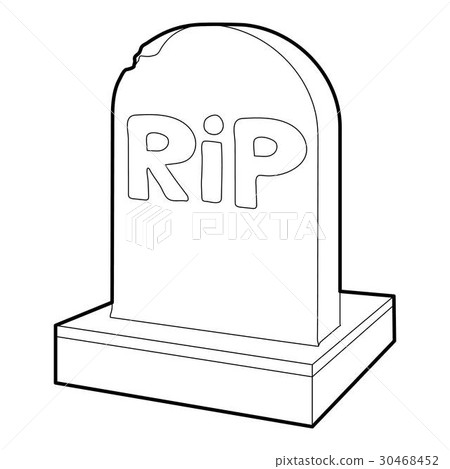 Rip icon, outline style 30468452
